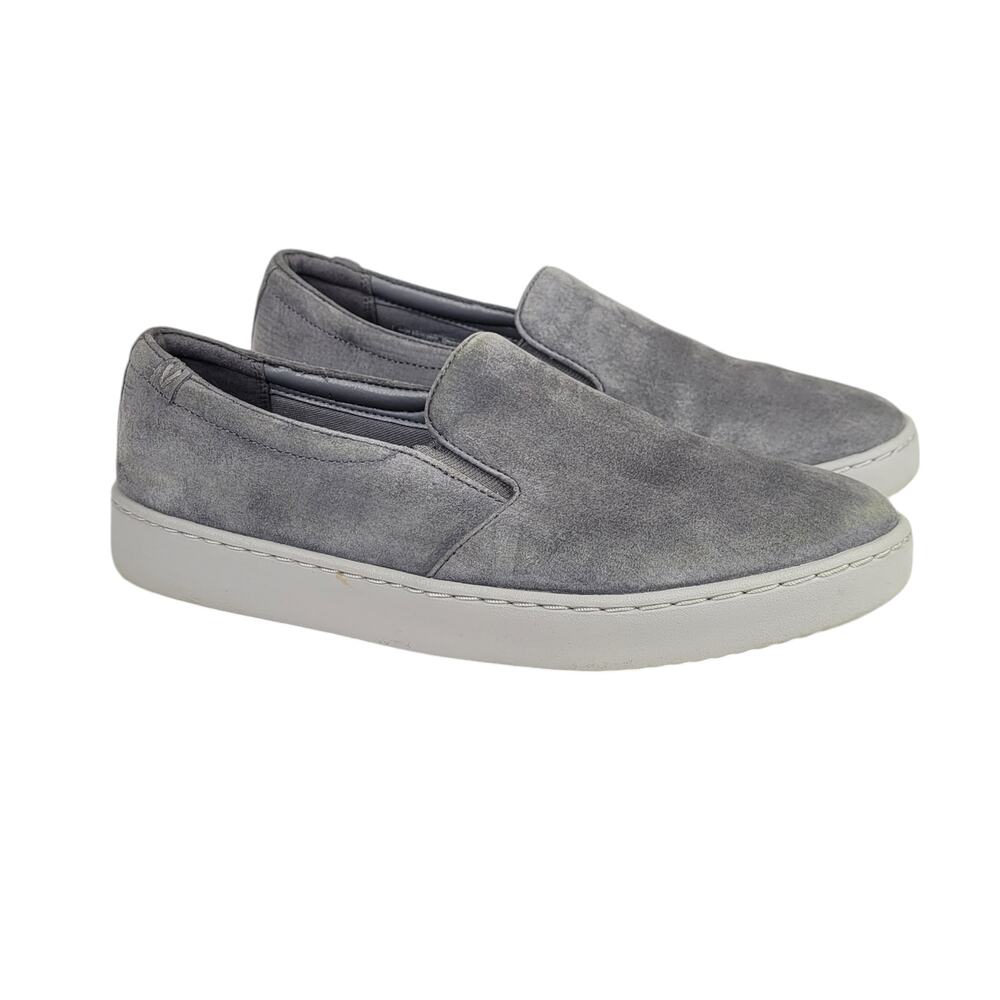Vionic Pro Avery Suede Non-Slip Gray Womens Size 9 Slip On Lightweight Sneaker